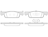 Колодки передние (Remsa) для Рено Логан 2 (16V)