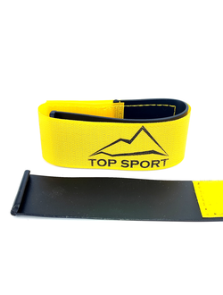 Липучки для горных лыж TopSport желтые