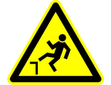 Знак W15 «Осторожно. Возможность падения с высоты»