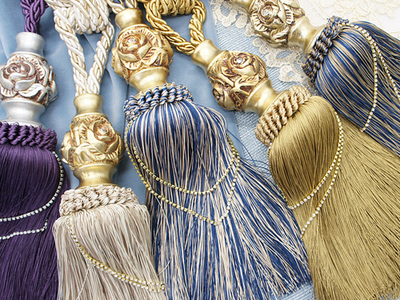 Арт. 2014-8 NEW. Кисти с розочками, 80-83 см