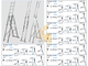 Трехсекционная универсальная лестница с доп. функцией CORDA