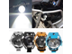 Прожектор U5 125W на мотоцикл, квадроцикл, снегоход (мощный дополнительный свет, ходовые огни), цена за штуку, цвет - серебро