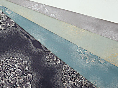 Арт. B-222. Портьера с дамасским узором, производство Турция