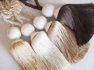 Декоративные кисти-подхваты, керамика малая, 80 см. Арт. 2016-4