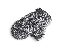 Микрофибровая рукавица для химчистки и уборки авто, 26*18 см, цвет черно-белый Au-239