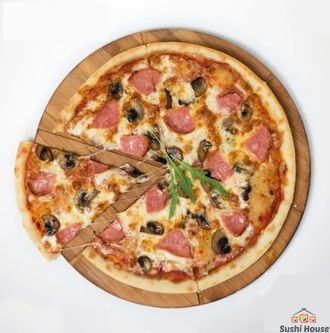Пицца Ветчина и Грибы 25 см