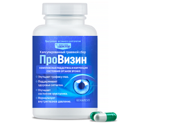 ПроВизин - комплексная поддержка и коррекция состояния органов зрения, 60 кап. по 0.5 г