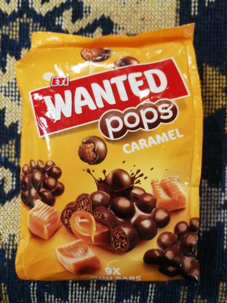 Батончик Wanted Pops caramel, 126 гр, Eti, Турция