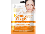 ФИТО К Мультивитаминная тканевая маска для лица ТОНИЗИРУЮЩАЯ Beauty Visage 25мл