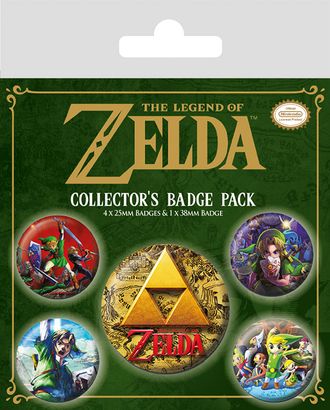 Значки Pyramid: Nintendo: The Legend Of Zelda (Classics) набор 5 шт.