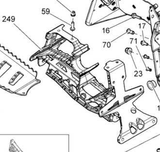 Опора передней подвески оригинал BRP 518327475/518324860/518325925 для BRP LYNX/Ski-Doo