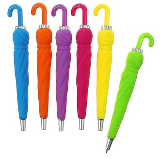 Ручка шариковая-прикол, «Зонтик», прорезиненная, цена за 1 шт.