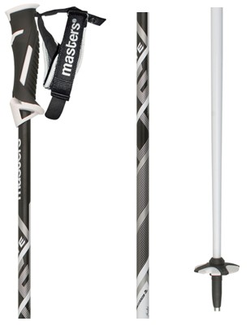 Палки горнолыжные MASTERS Elite white 125см