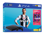 PlayStation 4 Slim (1TB) + FIFA 19 + PS 4 Controller Wireless Dual Shock (G2) Black