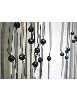 Штора-органза с круглыми бусинами. 1х2 м