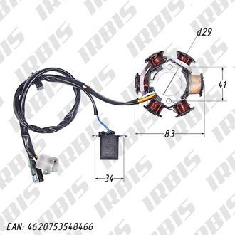 Статор генератора 139QMB (6 кат.)