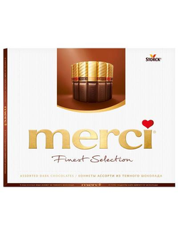 Шоколадные конфеты Merci ассорти темный шоколад 250 г