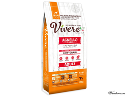 Vivere LOW GRAIN Maxi Adult малозерновой корм для взрослых собак  крупных  пород  (ягненок ) 12кг