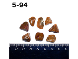 Яшма натуральная (галтовка) Урал №5-94: 11,1г - набор - 8шт.