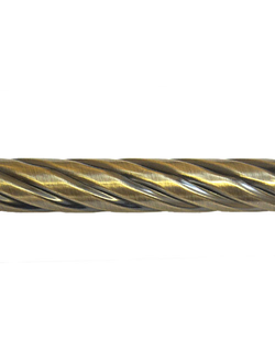 Труба фигурная для металлических карнизов, 16 мм