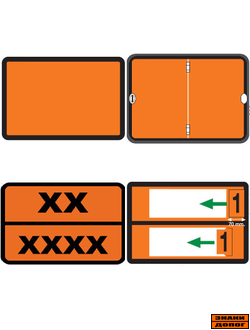 Оранжевая табличка Опасный груз