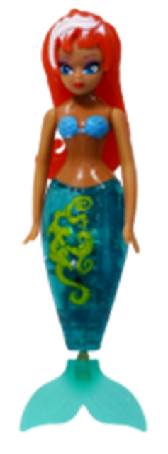 Игрушка &quot;Плавающая русалка Cori ( Кори)&quot; 12 см (зеленые волосы)Может плавать на спине по поверхности воды или вертикально вверх и вниз в глубине. Батарейки в комплекте