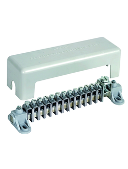 563030 Шина уравнивания потенциалов с винтовыми клеммами, исполнение C, 13х2,5-16 мм2 Ms/gal Sn