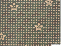 Бумага упаковочная крафтовая «Звезды 23 февраля» 50 x 70 см
