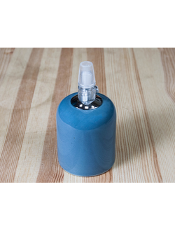 Цветной керамический электропатрон, голубой цвет, артикул M1 Azure