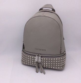 Рюкзак Michael Kors Rhea Zip Rivet Medium Light grey / Светло-серый