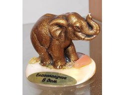 Скульптура "Слон", подставка селенит. ОПТ