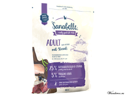 Sanabelle Adult Санабель Эдалт корм для взрослых кошек - страус, 0,4 кг