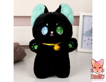 Черный котенок с бубенчиком