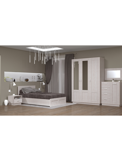 Кровать двухспальная   качественная, белая купить в Мебельмар в Казане