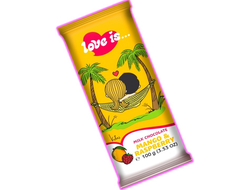 Шоколадная плитка LOVE IS с начинкой манго и малины 100гр  (20)