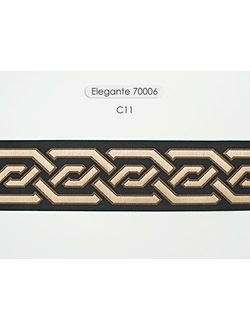 Арт. 70006, серия Elegante. Тесьма жаккардовая с "косичкой"