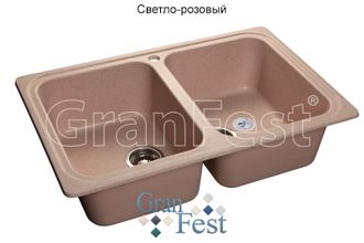 мойка GranFest Standart GF-S780K цвет светло-розовый