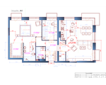 Изготовление планировки помещения с расстановкой мебели в программе AUTOCAD, перепланировка помещения.