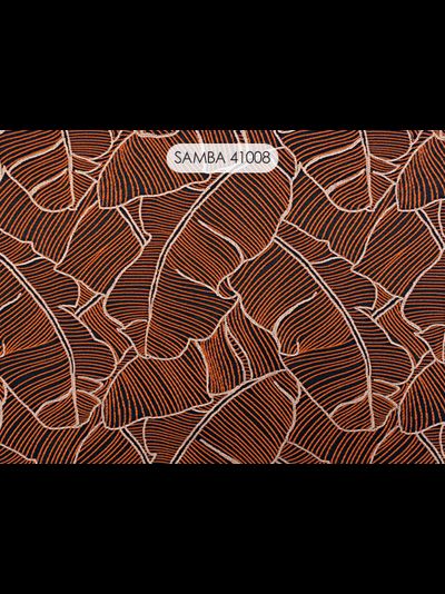 Samba, вискозная портьера с тропической темой узора