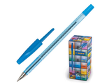 Ручка шариковая BEIFA 927, корпус прозрачный, металлический наконечник, 0,5 мм, синяя, AA927-BL 141660
