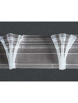 Широкая прочная тесьма для формирования складки францезский куст или гусиные лапки.