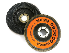 Лепестковый шлифовальный круг RoxelPro RoxTop 125x22 мм, цирконат, конический