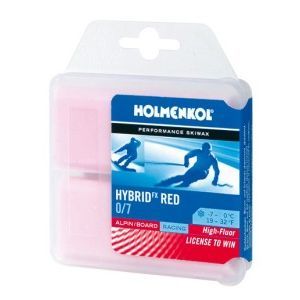 Парафин HOLMENKOL высокофтористый гибрид розовый Syntec WC HF Wet 0°-7°C 24160