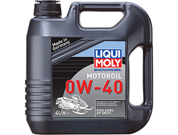 Синтетическое моторное масло для снегоходов Liqui Moly Snowmobil Motoroil 4Т 0W40 - 4 л. (2261)