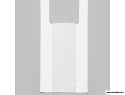 Пакет-майка полиэтиленовый белый 28 х 50 см 12 мкм/ 100 шт