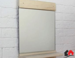 Зеркало «Классика» с полочкой и вешалками, 36 х 25см