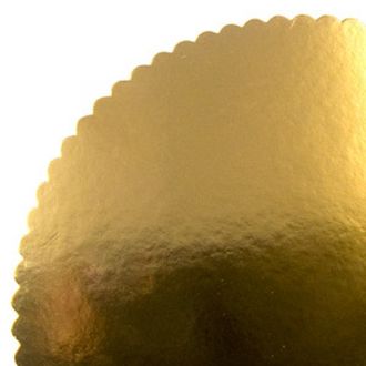 Подложка фигурная золото односторонняя плотная, 20 см