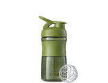 BlenderBottle SportMixer 591мл, Универсальная Спортивная бутылка(шейкер) с венчиком, фисташковая