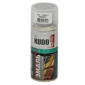 Краска спрей серебро стандарт Кudo 210 мл. ( KU10261)