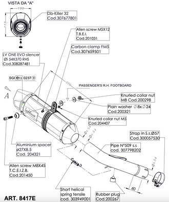 Глушитель LEOVINCE LV ONE EVO 8417E